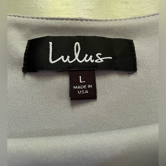 Lulu’s Light Gray Dress, Size L - Picture 6 of 9